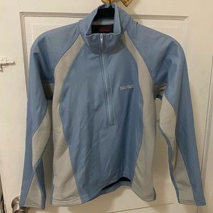 Marmot Windstopper N25 Blue Women’s Small Athletic Half Zip Pullover